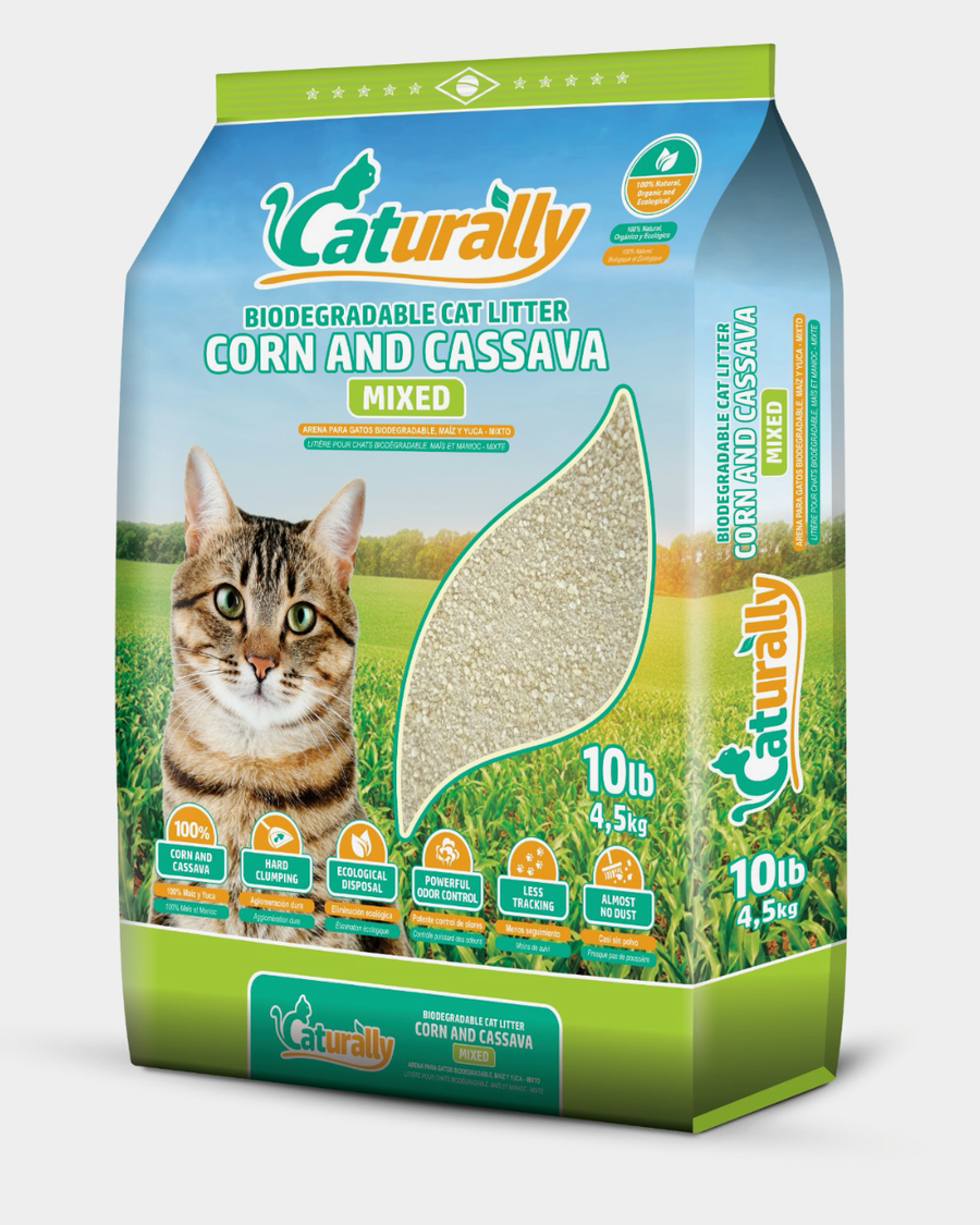 Official PurrFriendly cassava and corn plant-based clumping cat litter bag
